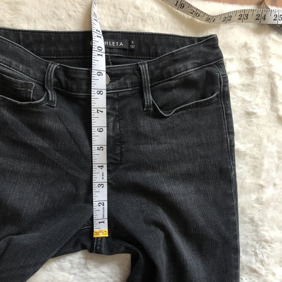 Athleta Sculptek jeans carbon black skinny jeans size 2 - Picture 9 of 10